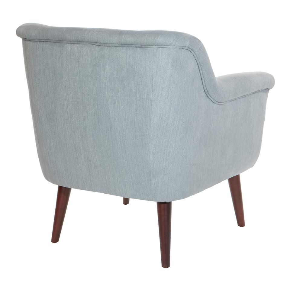 dominic mid century modern lounge chair gray angle back