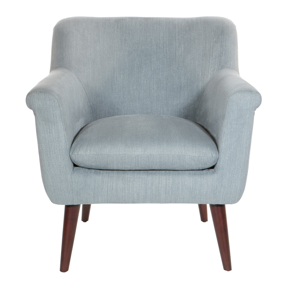 dominic mid century modern lounge chair gray front