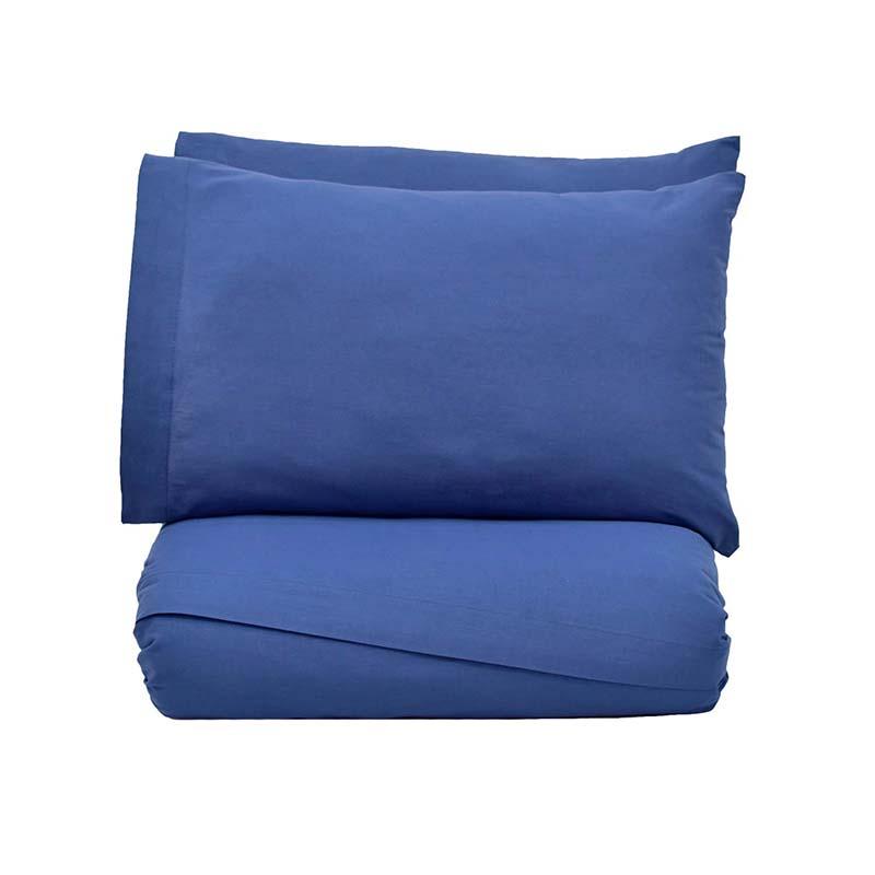 Mauai luxurious cotton blue colored sheet set