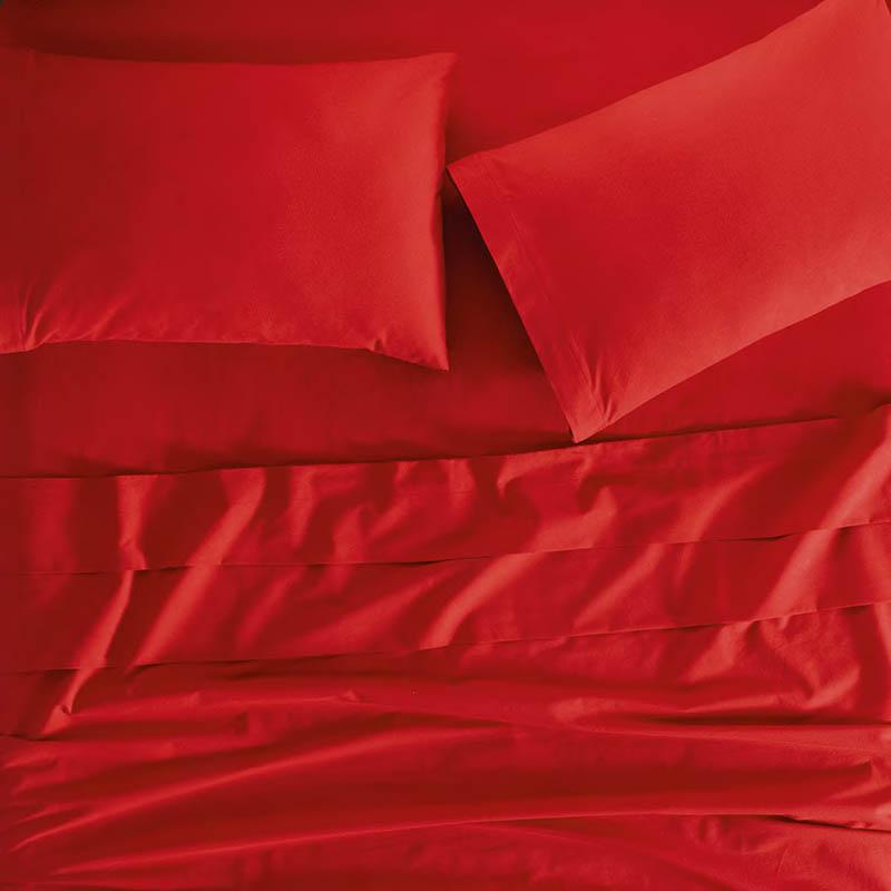 Mauai luxurious cotton red colored sheet set