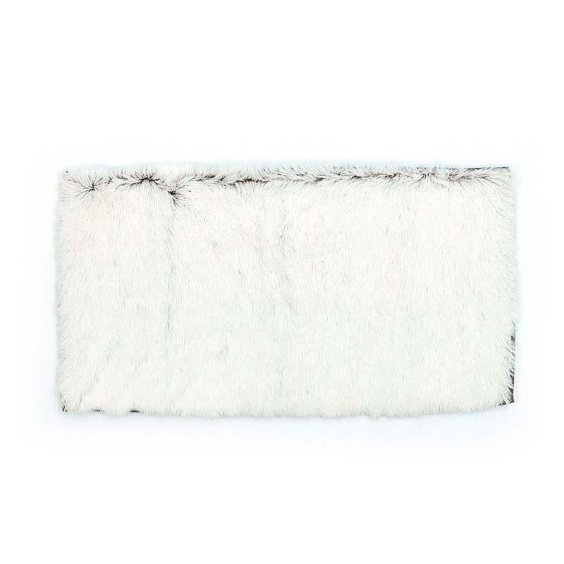 Ivory Long hair textured rug