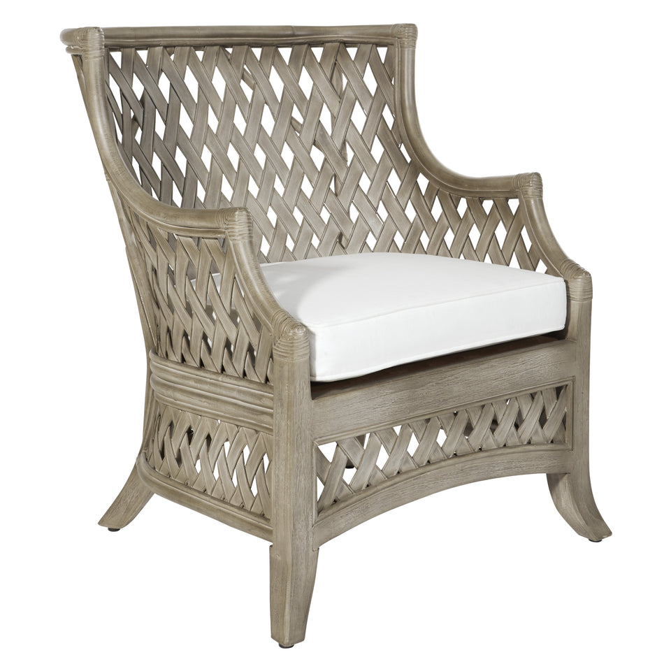 retana rattan lounge chair gray angle