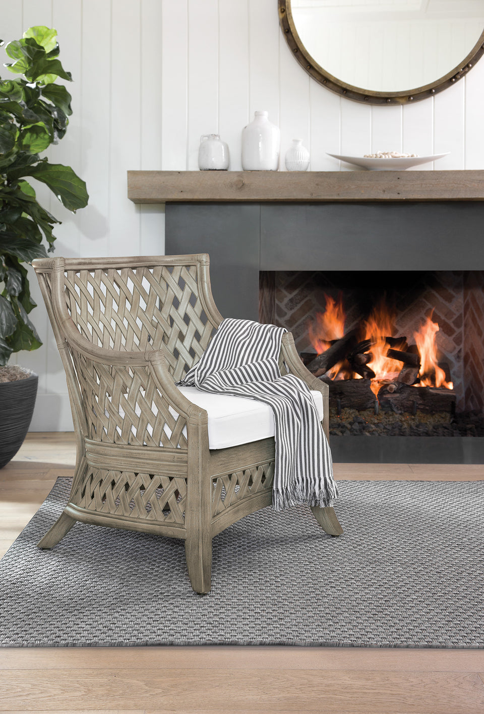 retana rattan lounge chair gray angle room setting