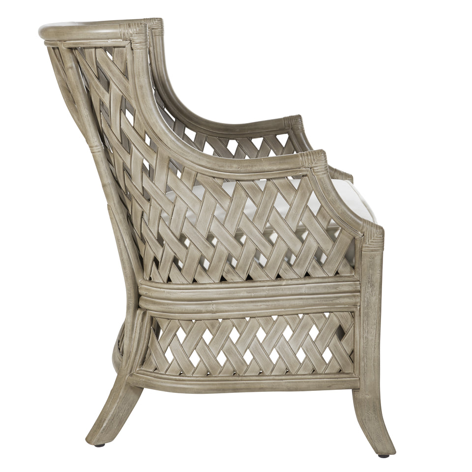 retana rattan lounge chair gray side
