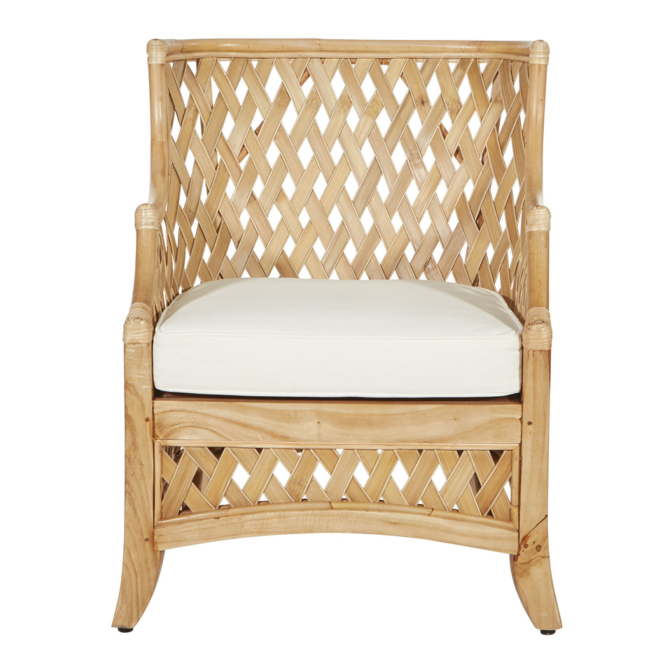retana rattan lounge chair natural front