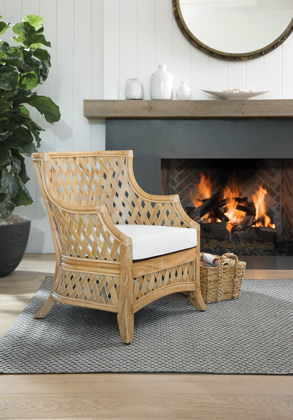 retana rattan lounge chair natural room setting 1