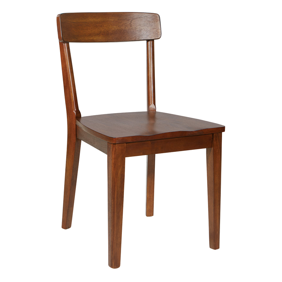 o'connor mid century modern 5 piece chestnut dining set chair