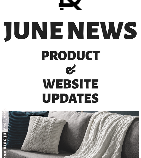 decurban.com june news blog cover imge with product & website updates on affordable home and office decor