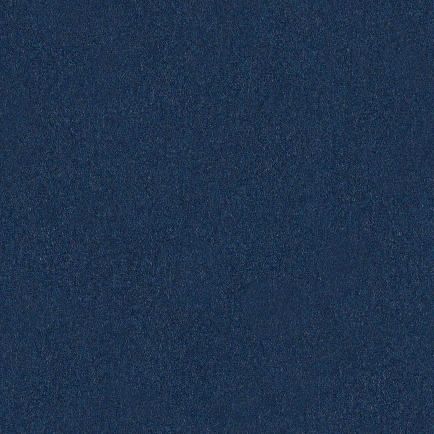 classic blue colored wool fabric by Arc-Com Hush, color Blueberry