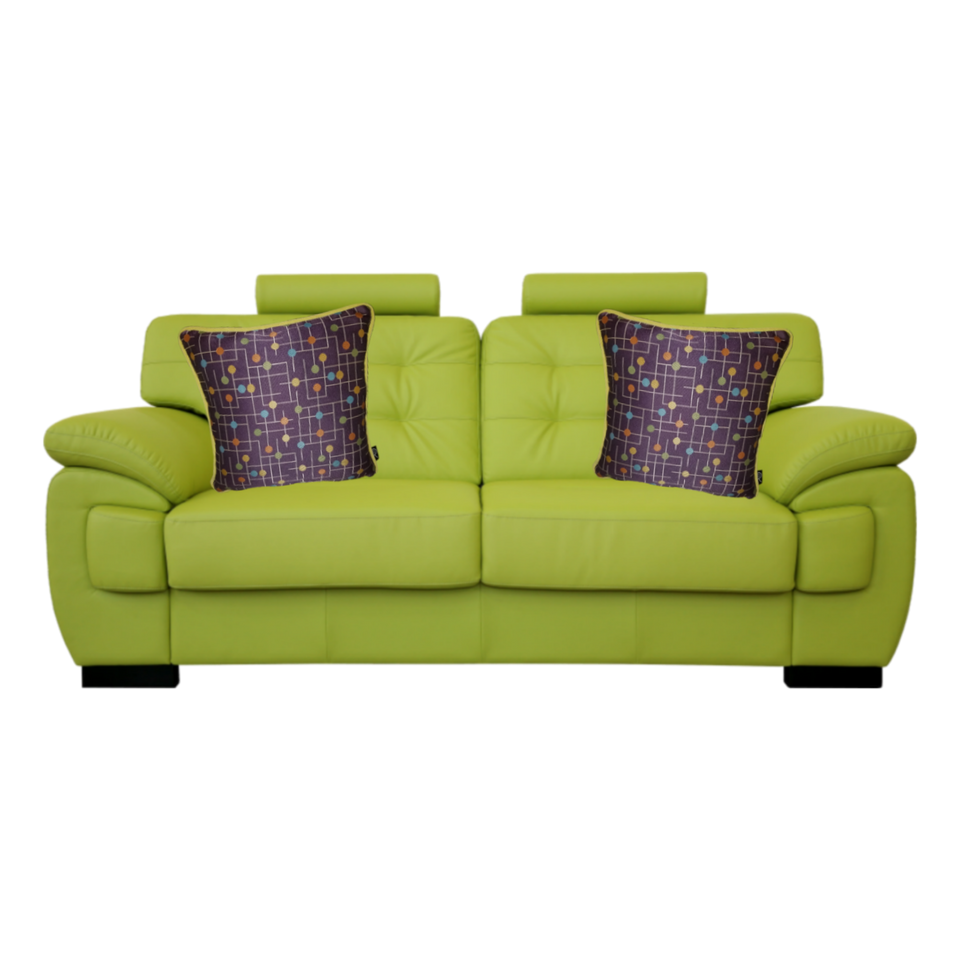 Candyland Pair Purple Blue Green Orange Yellow Decorative Pillow Covers Lime Sofa Couch GEO-006