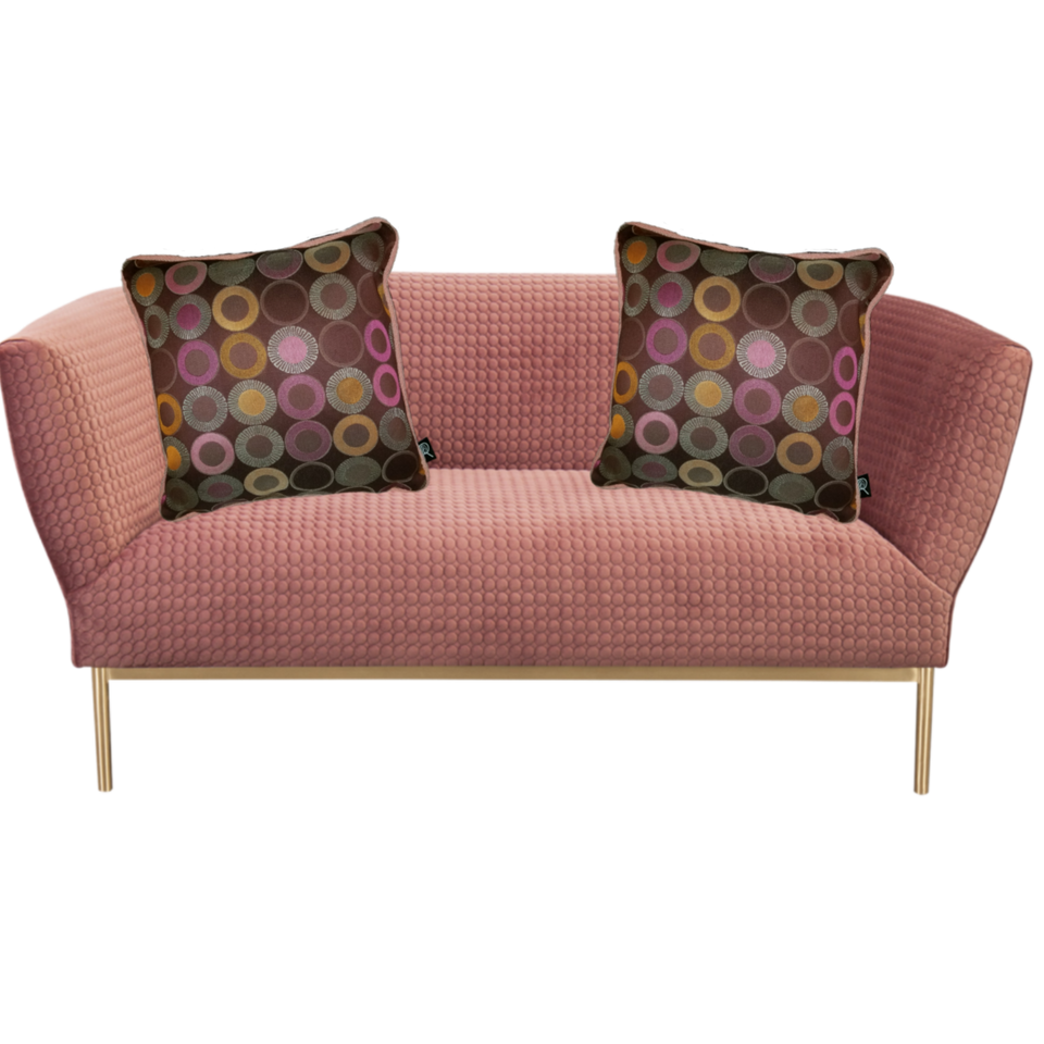 Choblush Brown pink decorative pillow cover pink sofa GEO-001