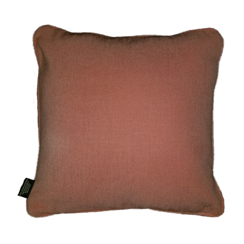 Choblush Brown pink decorative pillow cover rear view GEO-001