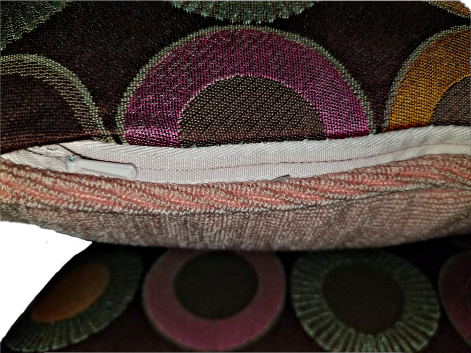 Choblush Brown pink decorative pillow cover zipper GEO-001