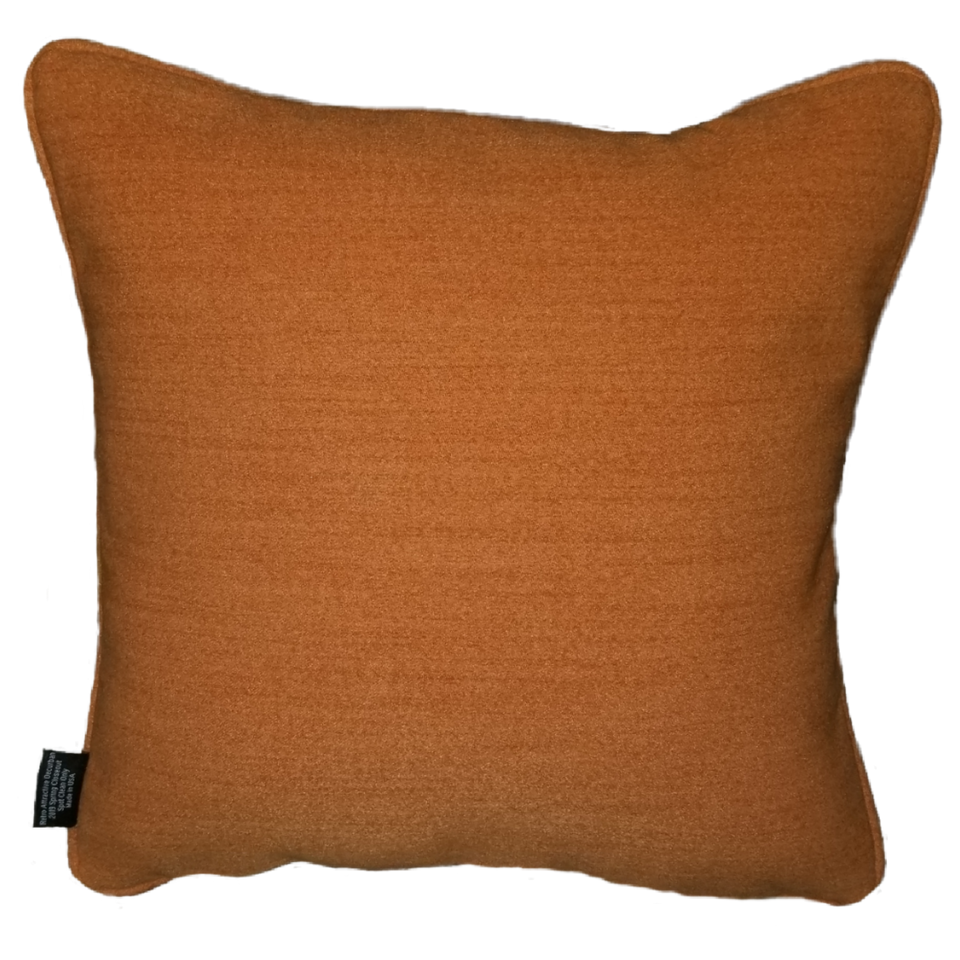 Mikey Teal Orange Mauve Yellow decorative pillow cover rear view GEO-005