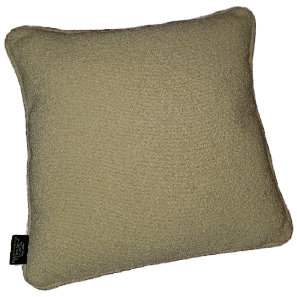 Ralphy Taupe Black Beige Decorative Pillow cover rear view NTL-002