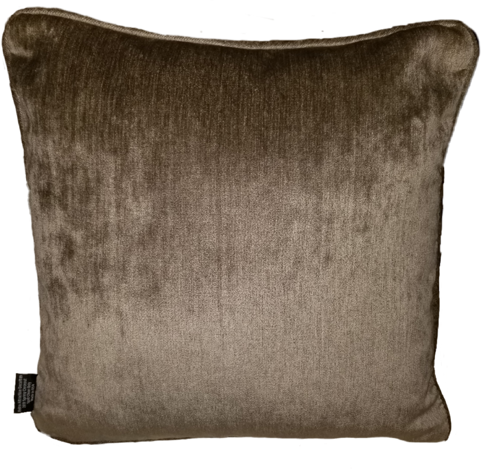 Raphael Taupe black beige gold decorative pillow cover rear view NTL-003