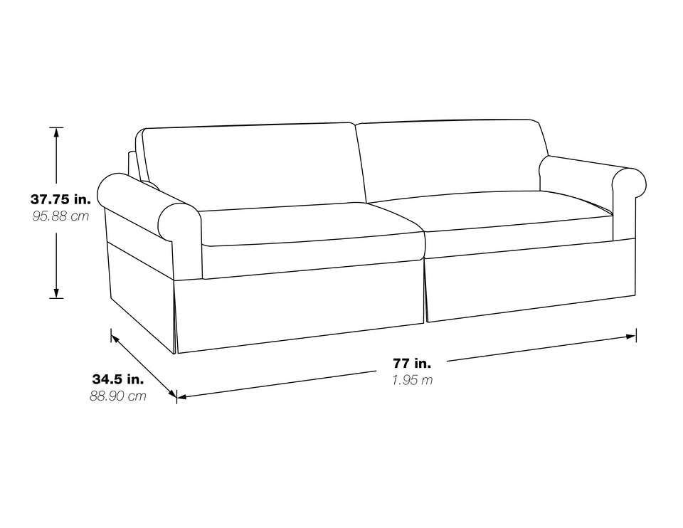 leon sofa black and white schematic