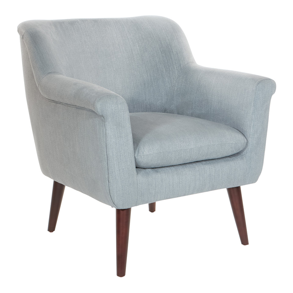 dominic mid century modern lounge chair gray angle 