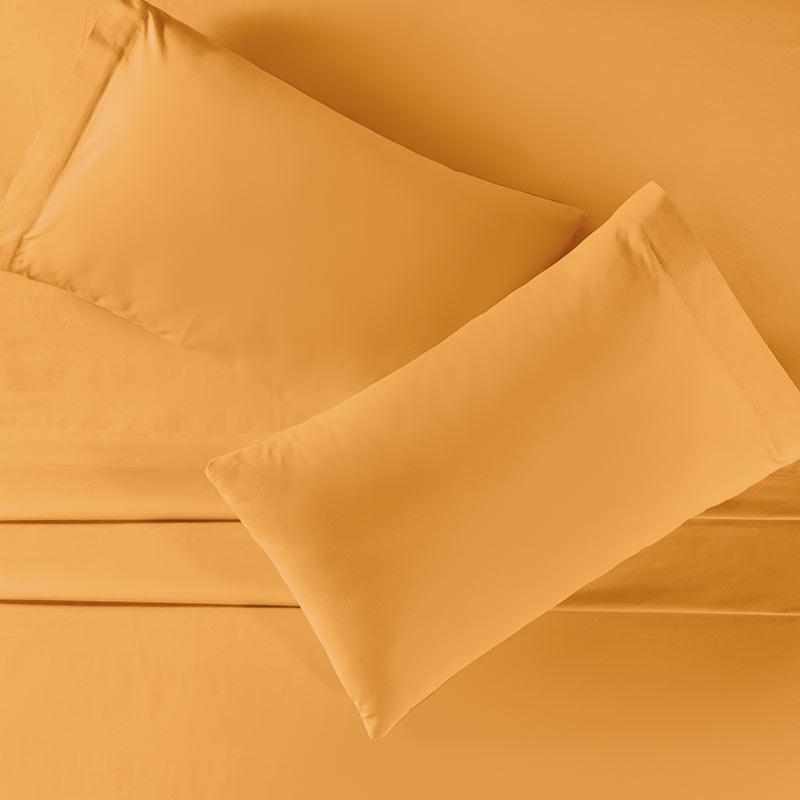 Mauai luxurious cotton mustard yellow colored sheet set