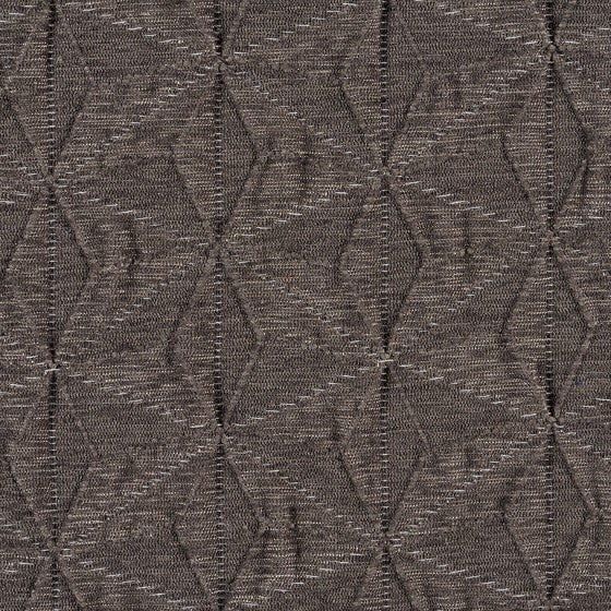 diamond stitched gray tone on tone geometric patterned fabric by Designtex Kami, color Charcoal