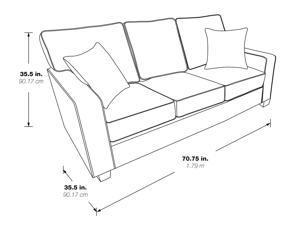 bavido plush sofa black and white schematic