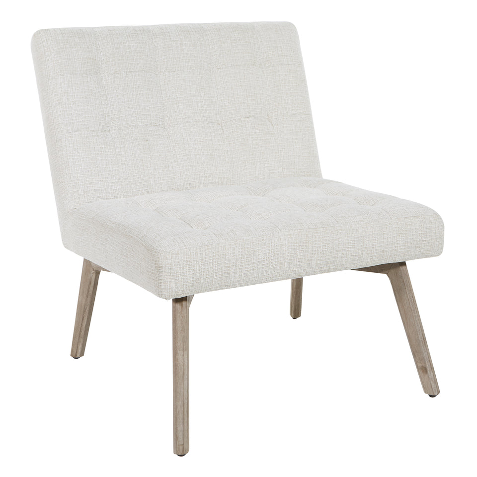 dolores mid century modern tufted lounge chair in oatmeal angle